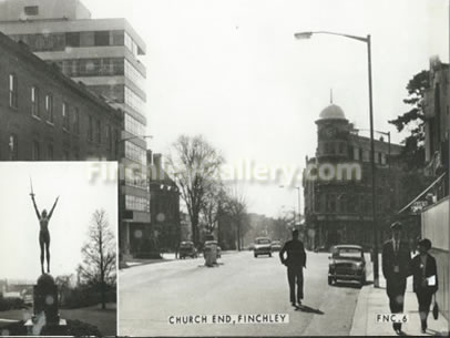 Church End, Finchley (The office block in picture is now demolished)