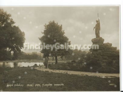 Friary Park, North Finchley (The boating pond is now filled in)