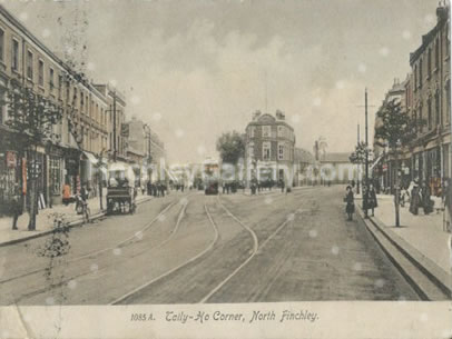 Tally Ho Corner and High Road, North Finchley 1916