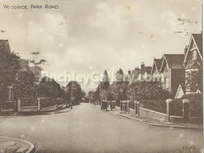 Woodside Park Road junction with Gainsborough Road and Woodside Avenue