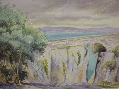 A GAP ON THE EUROPA ROAD, GIBRALTAR, 1915