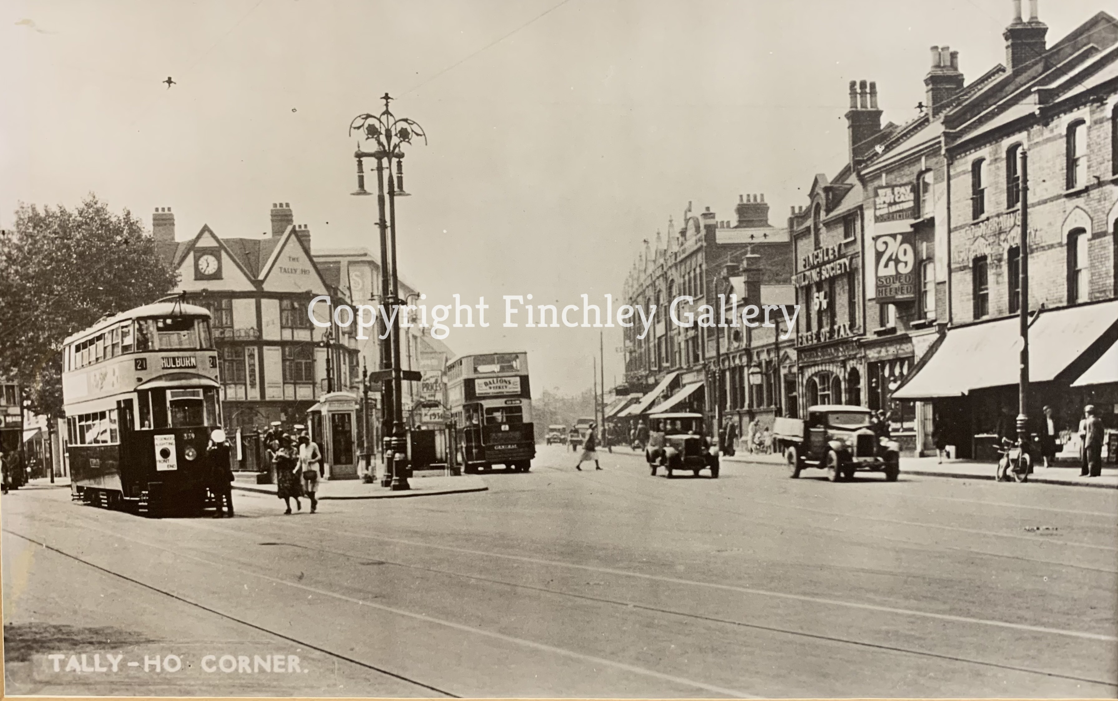 Tally Ho Corner North Finchley cc 1930