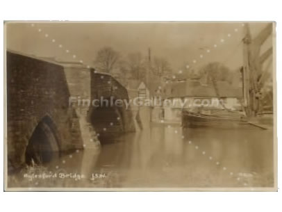 POSTCARD OF AYLESFORD BRIDGE, KENT