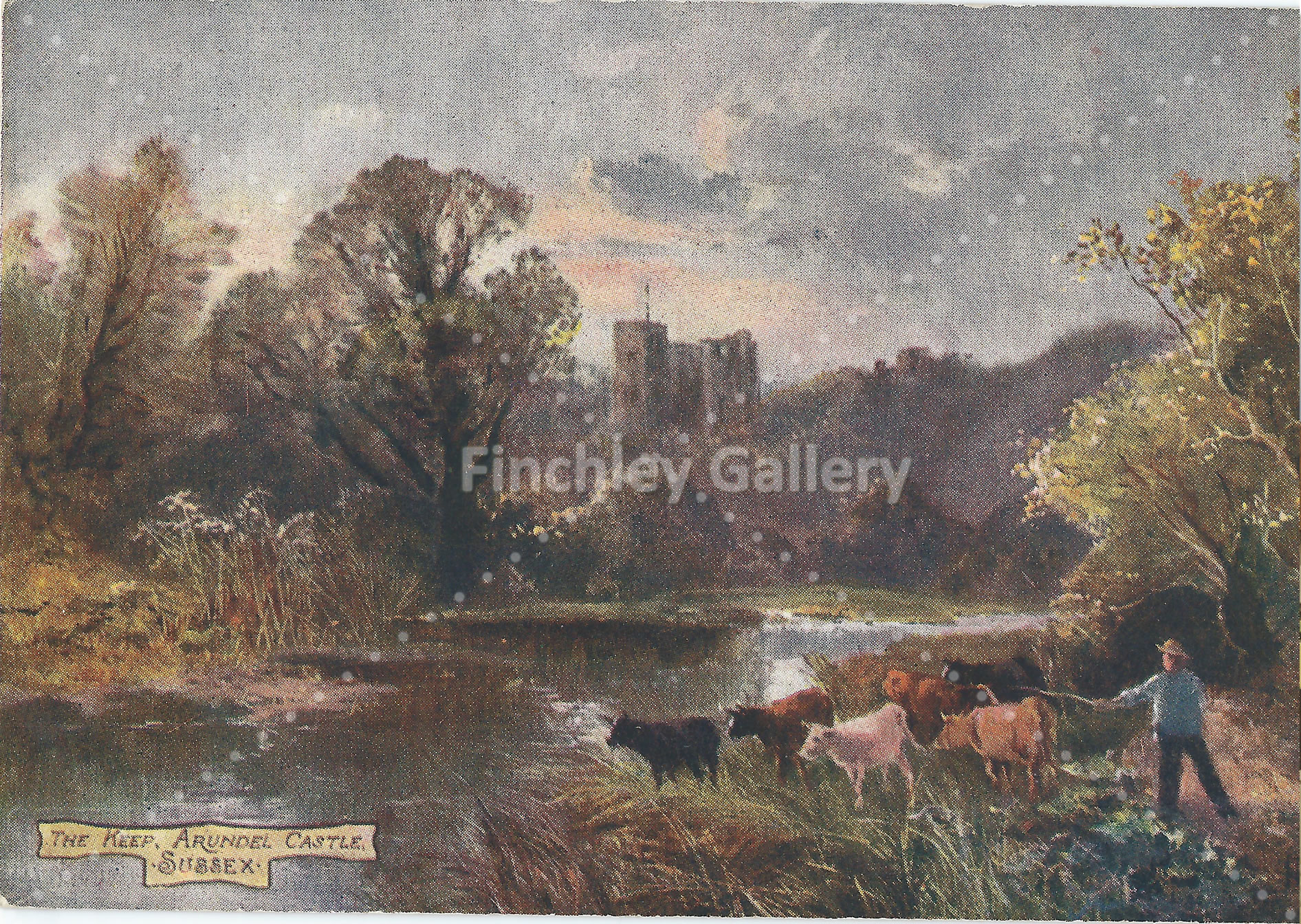 The Keep Arundel Castle Sussex Tucks Postcard