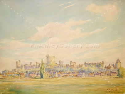 WINDSOR FROM ETON FIELDS, BERKSHIRE, 1935