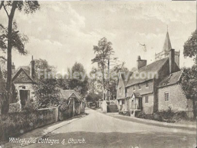 Witley old cottages and church, Surrey