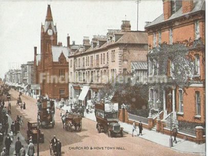 Church Road and Hove Town Hall, Sussex