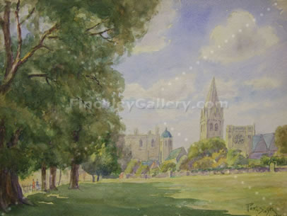 CHRISTCHURCH FROM THE FIELDS OXFORD, 1941