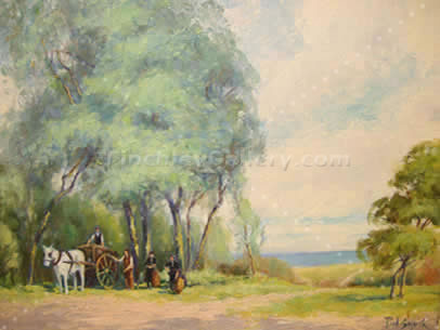 A RURAL SCENE, UNTITLED